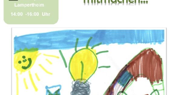 Am 2. Juni wird im Stadtpark geforscht – das gelungene Einladungsplakat wurde in diesem Jahr von der Kita Neuschloß entworfen. Foto: oh