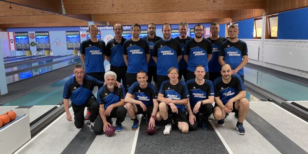 Im Lampertheimer Team spielten beim Verbandsspiel Holger Thiemig, Niklas Schulz, Patrik Strech, Kevin Münch, Justin Krämer und Steffen Back. Foto: Karl-Heinz Horstfeld