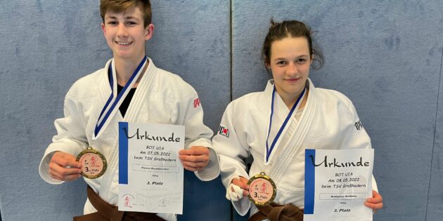 Florian Ruckteschler und Katharina Keltjens sicherten sich jeweils den 3. Platz beim Sichtungsturnier in München. Foto: oh