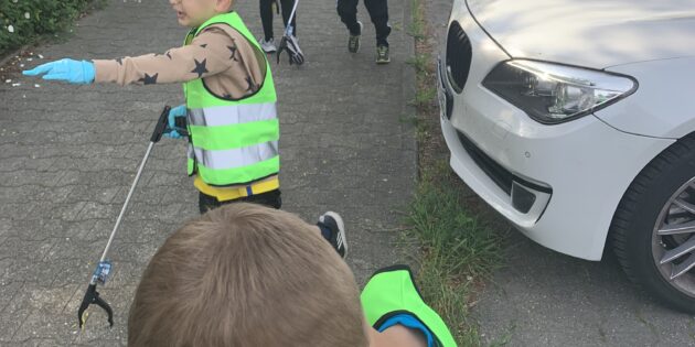 Fleißig sammelten über 500 Kinder in und um Lampertheim sowie in den Stadtteilen Müll ein. Foto: Stadt Lampertheim