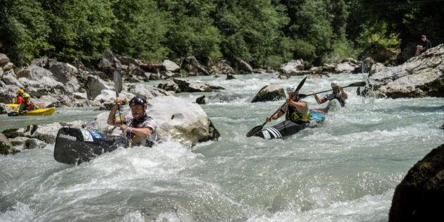 Das erfolgreiche Wildwassersportteam mit Marcel Blum und Björn Barthel. Foto: oh