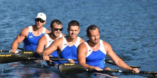 Der WSV-Leistungsvierer auf dem Wasser. Foto: oh 