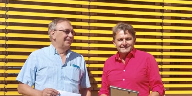 Kulturpreisträger spendet Preisgeld der Hospizinitiative Ried