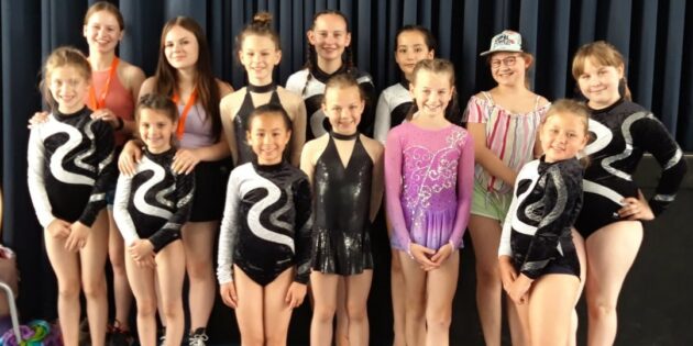 Hatten viel Freude beim Landeskinderturnfest in Frankfurt: Die Gymnastinnen der TG Bobstadt. Foto: oh