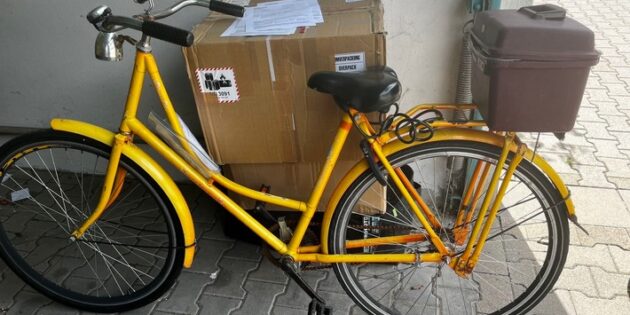 Wem gehört das gelbe Fahrrad? Foto: Polizeipräsidium Südhessen