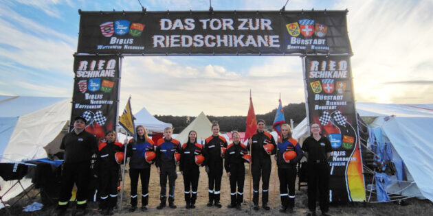 Acht Mitglieder der Jugendfeuerwehren Biblis erreichten die „Jugendflamme Stufe 2“. Foto: Feuerwehren der Gemeinde Biblis – Björn Habel