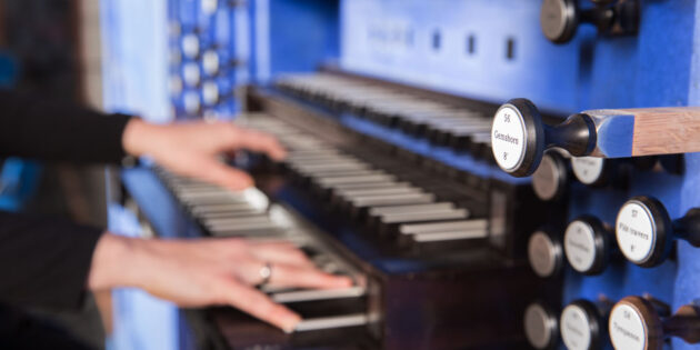 An der „Großen Blauen” in der Domkirche werden am Sonntag 14 Organistinnen und Organisten zu hören sein. Foto: oh