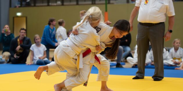 Beim Krümel-Randori des 1. Judo-Club Bürstadt zeigte der Nachwuchs sein Können. Foto: Stephan Müller (1. JC Bürstadt) 