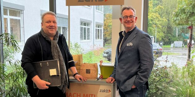 Der neue ZAKB-Verbandsvorsitzende Matthias Schimpf und der Vorsitzende der Verbandsversammlung Christian Schönung (v.l.). Foto: oh
