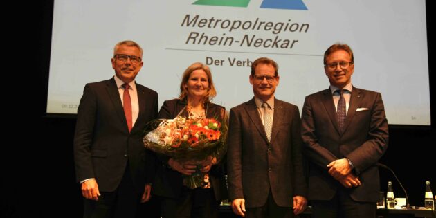 Stefan Dallinger, Petra Schelkmann, Christoph Trinemeier und Ralph Schlusche (v.l.). Foto: VRRN/Schwerdt