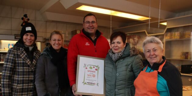 Versorgung der 490 Tafel-Kunden durch Spenden 