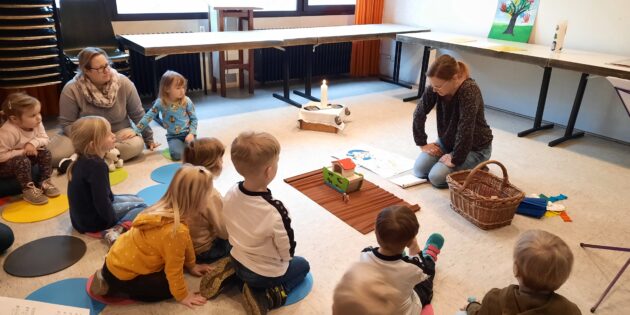 Beim Kindergottesdienst in Groß-Rohrheim stand die Arche Noah im Mittelpunkt. Foto: Silke Kilb