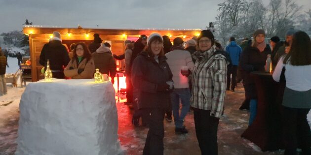 Der TC Lampertheim startete winterlich ins neue Jahr. Foto: oh