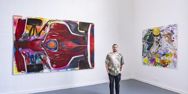 Armin Kistner stellt seine Werke in Worms aus. Foto: Christian Nielinge