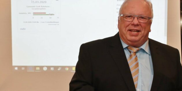 Rainer Bersch, gewählt für sechs Jahre, am Wahlabend der dritten gewonnenen Bürgermeisterwahl am 15. März 2020. Archivfoto: Hannelore Nowacki