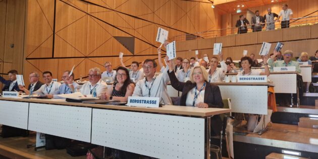 Die Delegierten der CDU Bergstraße beim Landesparteitag in Darmstadt. Foto: oh