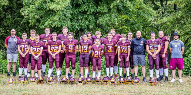 Meister in der U16 Jugendlandesliga: Die American Footballer der Bürstadt Redskins. Foto: Dirk Wilhelm, Redskins