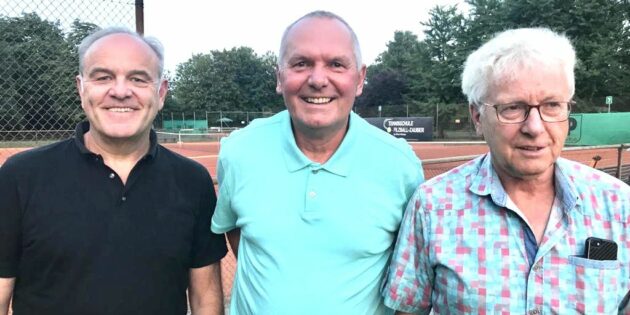 Der geschäftsführende Vorstand des TC Bürstadt: Volker Finkelmayer, Dieter Baierle und Alfons Mendel (v.l.). Foto: oh