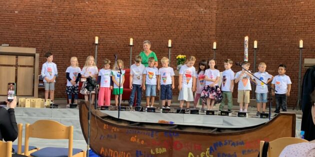 15 Vorschulkinder der Evangelischen Kita Falterweg wurden feierlich verabschiedet. Foto: oh