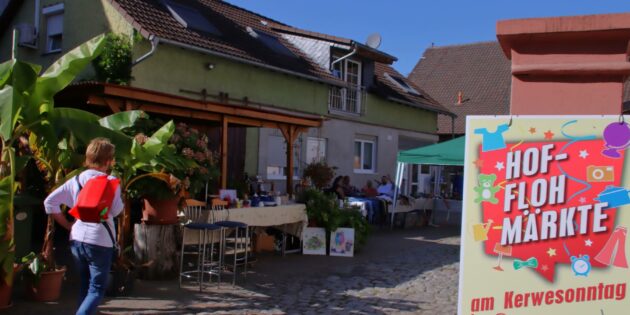 Im Hof von Familie Schnatz in der Nibelungenstraße war am Sonntagnachmittag viel los. Foto: Hannelore Nowacki