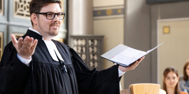 Ehrenamtlich engagiert sich Dominik Weyl für die Internationale Bonhoeffer-Gesellschaft, Deutschsprachige Sektion, deren Geschäftsführer und Vorstandsmitglied er ist. Foto: Sebastian Görner