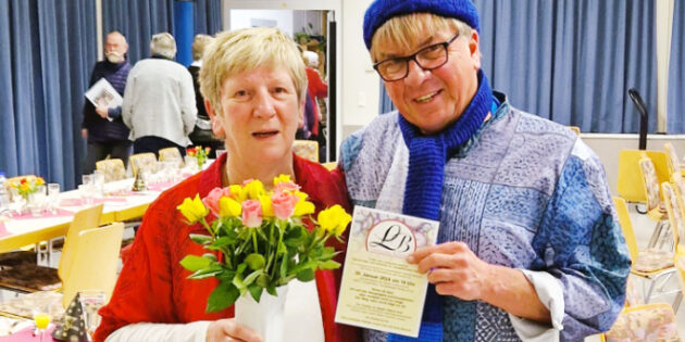 Birgit Degen die erste Babblerin aus dem Rosengarten mit Kalle Horstfeld.