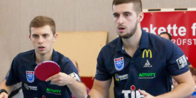 Das TTC-Doppel Aleksa Gacev (rechts) und Alvaro Gainza (links) sind mit einer 9:1 Bilanz ein Erfolgsgarant. Foto: oh