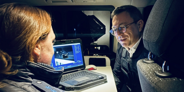 MdL Alexander Bauer erhielt Einblick in die praktische Polizeiarbeit der Direktion Verkehrssicherheit. Foto: oh