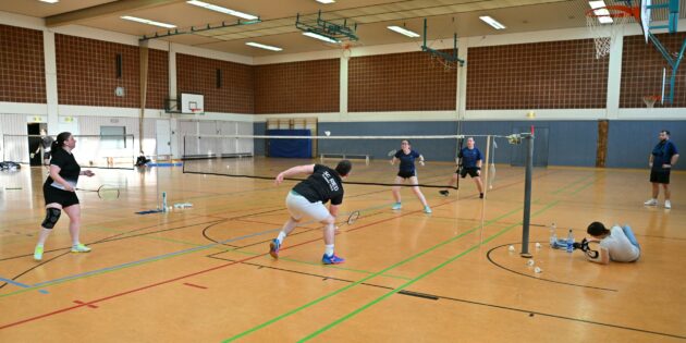 Spannende Begegnungen gab es auch im Doppel. Foto: oh