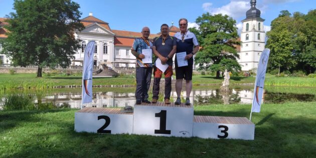 Die besten drei der Deutschen Meisterschaft Feld und Jagd: Uwe Vogel, Andreas Peschke, Harry Schweigkoffer. Foto: oh