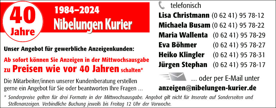 40 Jahre Nibelungen Kurier
