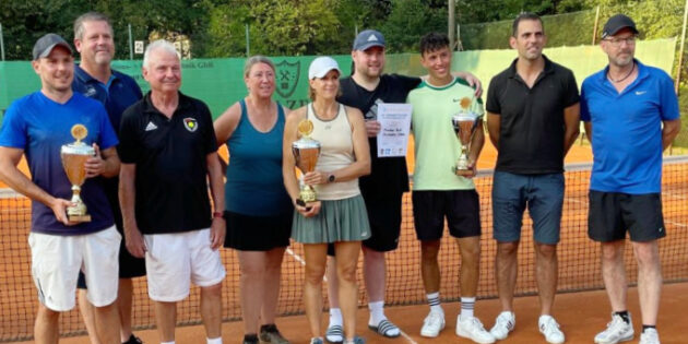 Nico Erben, Jan Hanelt, Leo Erben, Gaby Grammel, Eva Meffert, Christopher Jelden, Thorben Reck, Maximilian Abstein und Dietmar Steckel (von links).